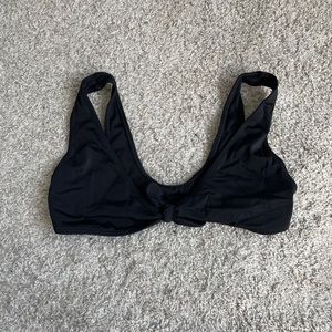 Black Tie Front Bikini Top XS